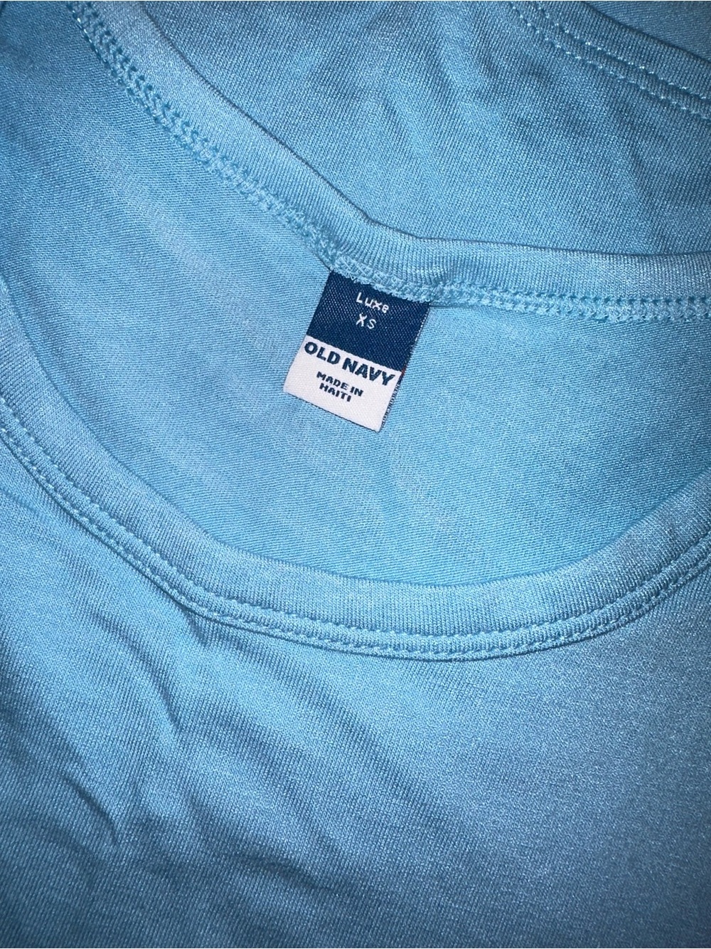 Old Navy women’s Luxe Tank Top in Light Blue